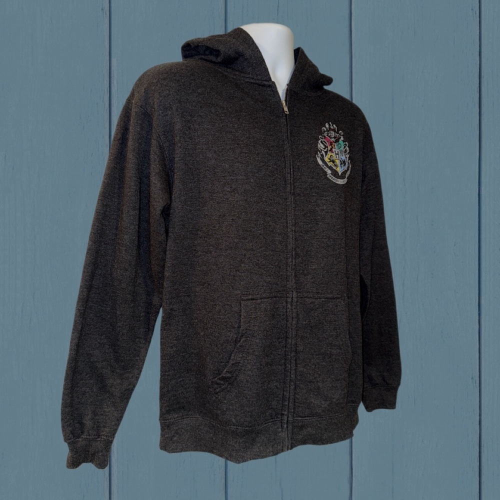 Harry Potter Hogwarts Crest Zip Hoodie Kids XL | Wizarding World Licensed - Picture 3 of 11
